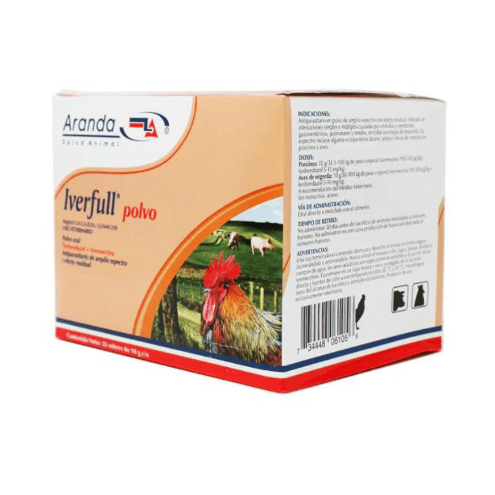 Iverfull Polvo Sobre de 10 Gr - Caja con 25 Pzas Iverfull Polvo Sobre de 10 Gr - Caja con 25 Pzas